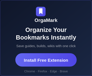 OrgaMark - Bookmark Manage Browser Extension